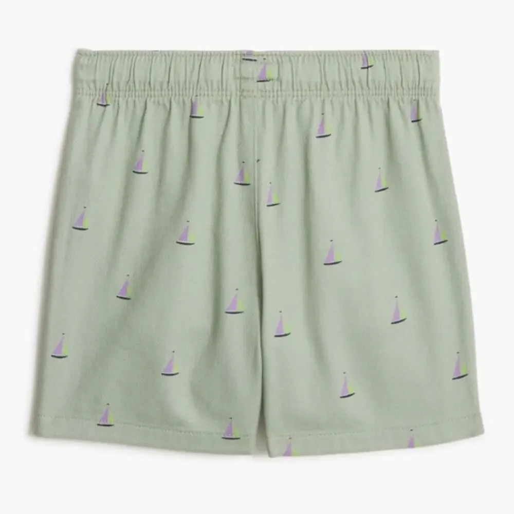 Crewcuts J.Crew Chino Dock Short Baby Boys 18-24M Light Mint Sailboat Drawstring